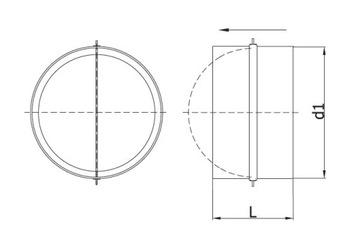 Zestaw przyłączeniowy do okapu fi 125 mm