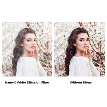 Диффузионный фильтр K&F Concept Nano-C HMC White Mist - 67 мм