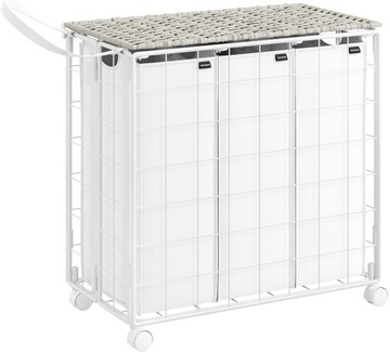 Kosz na pranie Songmics 130l biały