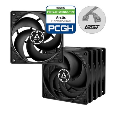 Arctic P12 PWM PST Value Pack Wentylatory komp