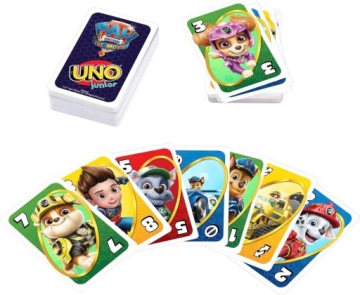 Uno Game Paw Patrol - Карточная игра для детей - 56 карточек - развивающие игры