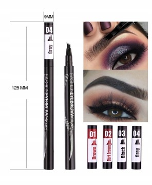 Waterproof Natural Eyebrow Pen Four-claw Eye