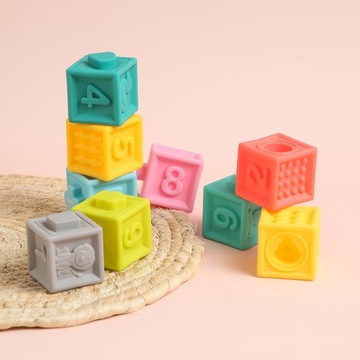 Miękkie KLOCKI sensoryczne z ŁĄCZENIAMI Ludi