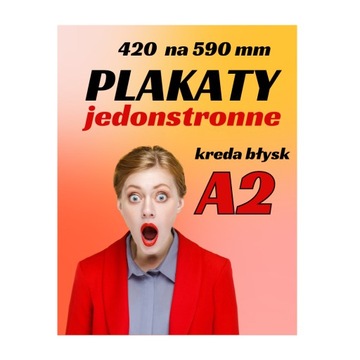 plakaty ulotki a2 1000 sztuk jednostronne