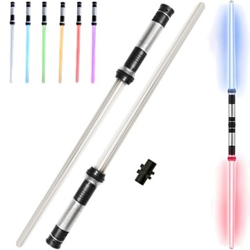 MIECZ ŚWIETLNY STAR WARS LIGHTSABER PODWÓJNY LED ŚWIATŁO DŹWIĘK 5 KOLORÓW