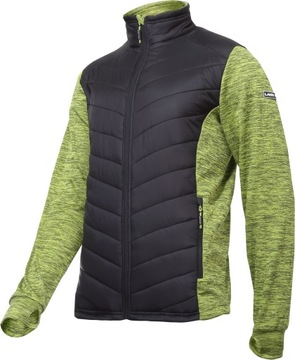 Bluza ocieplana Lahti Pro L40123 czarno-zielona 2XL