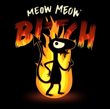 Футболка Luci Meow Meow Disappointed черная XS