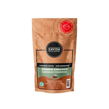 Zavida cynamonowa smakowa kawa ziarnista 340g