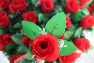 РОЗА 24 шт головка ИСКУССТВЕННЫЕ цветы розы.