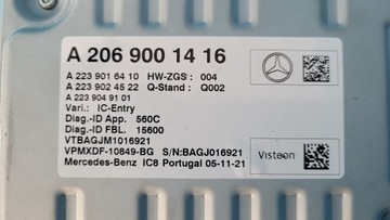 MERCEDES W206 C220 21 год МОДУЛЬ КОНТРОЛЛЕРА A2069001416