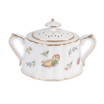 LEDA IVORY VILLA ITALIA фарфоровая сахарница