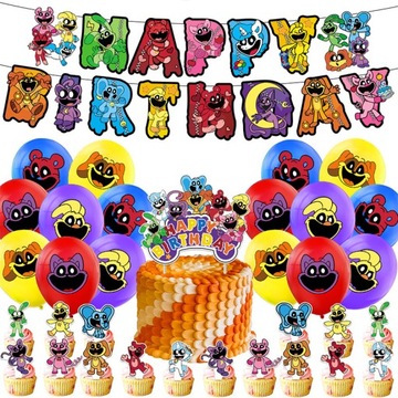 BALONY SMILING CRITTERS POPPY PLAYTIME CHAPTER 3 URODZINY DEKORACJA 35el