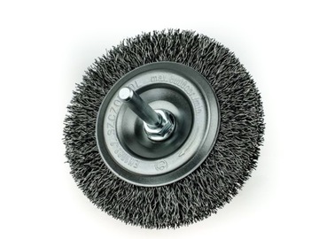 SZCZOTKA TARCZOWA Z TRZPIENIEM 80mm SZCZOTPOL