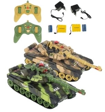 ZESTAW STEROWANYCH DWÓCH CZOŁGÓW RC WAR TANK