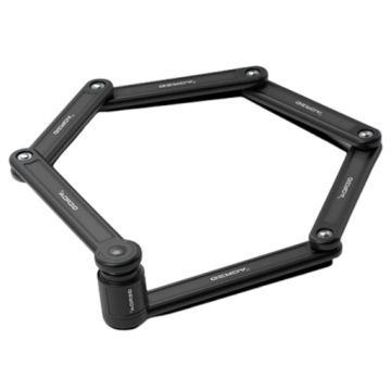 Складной велосипедный замок GERDA FOLD 840V, черный