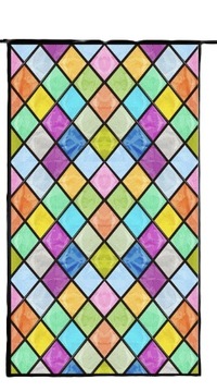 Folia okienna dekoracyjna witraż Model 4 60x180cm