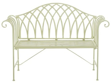 Ławka ogrodowa dwuosobowa 130x45 pistacjowa