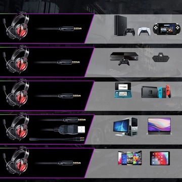 ONIKUMA M180 PRO ПРОВОДНЫЕ ИГРОВЫЕ НАУШНИКИ СО СВЕТОДИОДНЫМ МИКРОФОНОМ