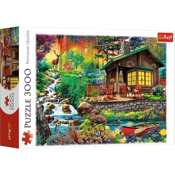 33074 TREFL PUZZLE 3000 EL. CHATKA W LESIE