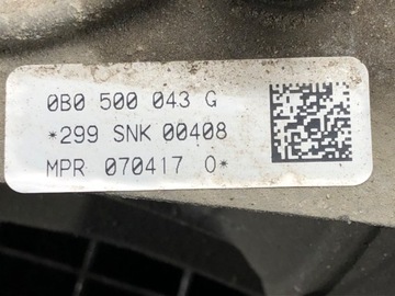 NÁPRAVA DIFER ZADNÍ AUDI A4 B9 0B0500043G 2.0TFSI 252KM