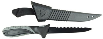 Nóż wędkarski Black z piłką YORK 25 cm