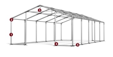 Палатка СКЛАДСКАЯ 4x10-2,5 CONSTRUCTION PRIME