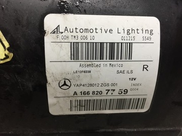 MERCEDES GLE W166 15-19 SVĚTLO PŘEDNÍ USA