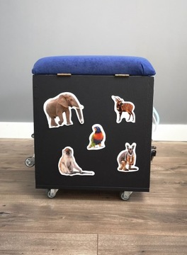 СТАНДАРТНЫЙ ящик для манипуляций, доска, сиденье, контейнер для игрушек 5 в 1