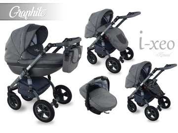 КОЛЯСКА DWARF 3В1 ДЕТСКИЕ КОЛЯСКИ I-XEO GŁEB, SPAC