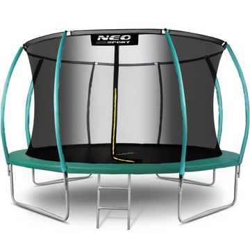 TRAMPOLINA OGRODOWA DLA DZIECI DRABINKA 435cm 14ft