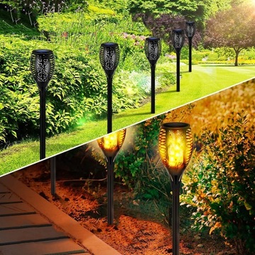 СОЛНЕЧНЫЙ ФАКЕЛ СВЕТОДИОДНАЯ ЛАМПА ПЛАМЯ ЭФФЕКТ ОГНЯ x4