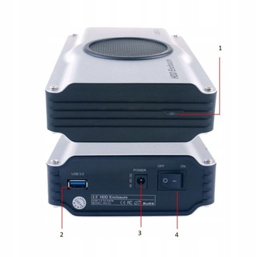 ПРОЧНЫЙ КОРПУС, отсек для жесткого диска 3.5 SATA USB 3.0