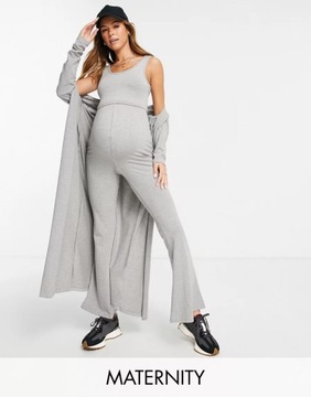 MISSGUIDED KOMPLET CIĄŻOWY SZARY CASUAL 38 1XPD