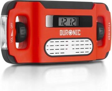 Duronic APEX Radio turystyczne dynamo solarne USB