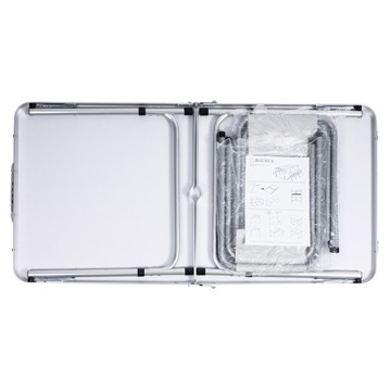 РАСШИРЯЕМЫЙ походный стол, складной ТУРИСТИЧЕСКИЙ СТОЛ, ЧЕМОДАН + СТУЛЬЯ