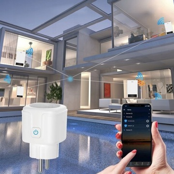 Smart WIFI SMART Tuya Электрическая розетка СО СЧЕТЧИКОМ РОЗЕТКИ