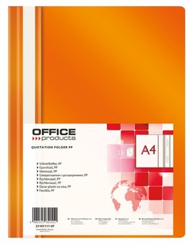 Skoroszyt A4 miękki pomarańczowy Office