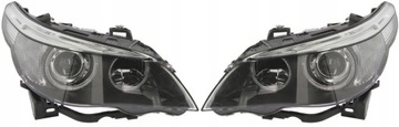 BMW 5 E60 E61 KOMPLET LAMP PRZEDNICH REFLEKTORY