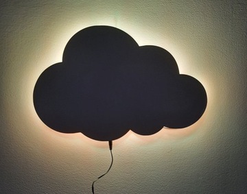 Ночник светодиодный RGB CLOUD, белый, сетевой