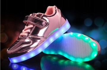 СВЕТОДИОДНАЯ ОБУВЬ С ПОДСВЕТКОЙ, БЕЛАЯ ЗАЛИПКА