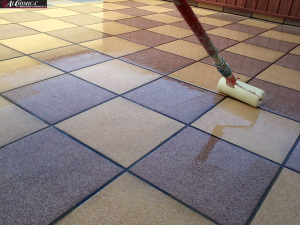 ПРОЗРАЧНАЯ смола, балконная терраса для ремонта плитки