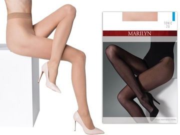 Marilyn Tonic 20 R1/2 modne rajstopy micro visone