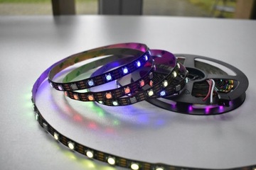 Taśma LED 5050 RGB WS2812B Magic 60 led/m IP20 5m