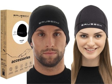 BRUBECK TERMOAKTYWNA TURYSTYCZNA CIEPŁA ODDYCHAJĄCA CZAPKA MERINO WOOL -XL