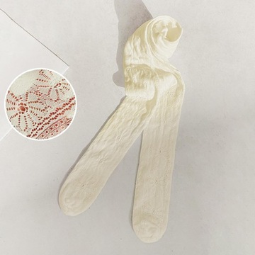 Колготки «Лолита» для девочек, М, светло-желтый цветок