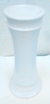 Kwietnik ceramiczny, kolumna, postument, cokół, biały