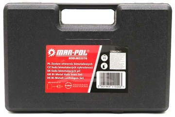 КОРОНКИ ДЛЯ ДЕРЕВЯННЫХ МЕТАЛЛ БИМЕТАЛЛ HSS КОРОНКИ 17 шт.