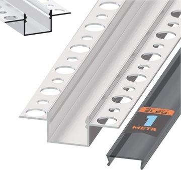 Profil LED do płyt gipsowych aluminiowy 1m wpust