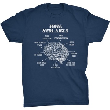 Koszulka Mózg Stolarza Śmieszny Prezent