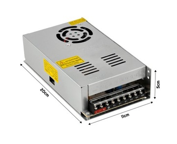 БЛОК ПИТАНИЯ СВЕТОДИОДОВ 12 В 250 Вт 20,8 А Модульный IP20 ДЛЯ СВЕТОДИОДНЫХ ЛЕНТ ОТВЕТСТВЕННОСТИ IP20